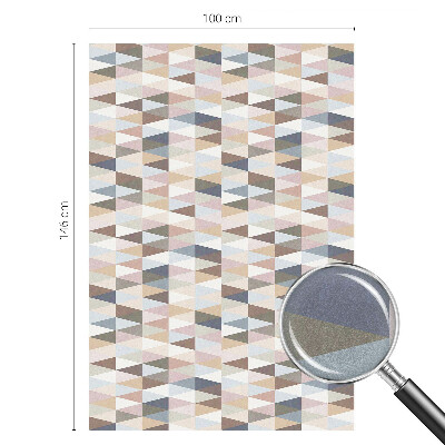 Simetrie pastelată Folie geam intimitate model vitraliu