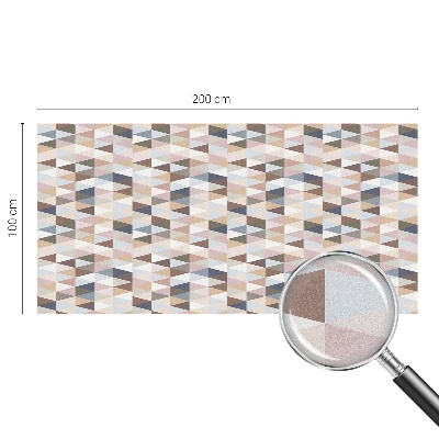 Simetrie pastelată Folie geam intimitate model vitraliu