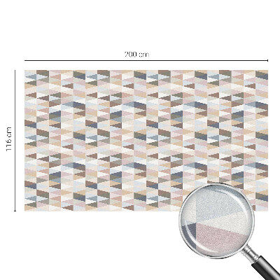 Simetrie pastelată Folie geam intimitate model vitraliu