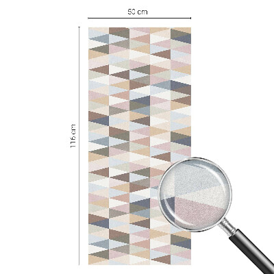 Simetrie pastelată Folie geam intimitate model vitraliu