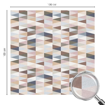 Simetrie pastelată Folie geam intimitate model vitraliu