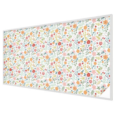 Model floral Folie opacă geam cu model vitraliu