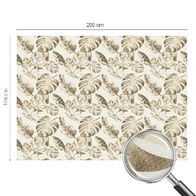 Plante tropicale Folie geam intimitate model vitraliu