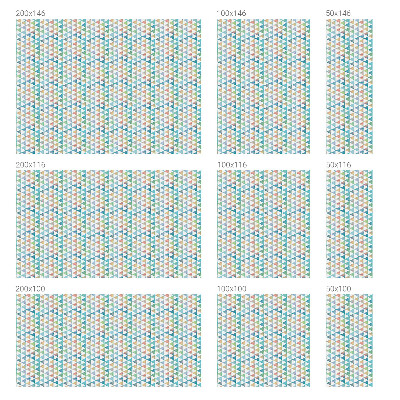 Triunghiuri geometrice Folie geam să nu se vadă din exterior