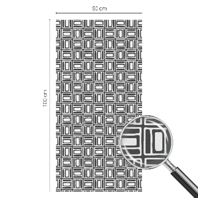 Model energetic Folie opacă geam cu model vitraliu