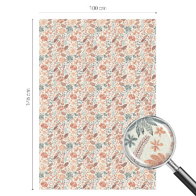 Aranjament floral Folie opacă geam cu model vitraliu