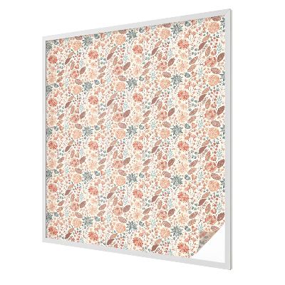 Aranjament floral Folie opacă geam cu model vitraliu