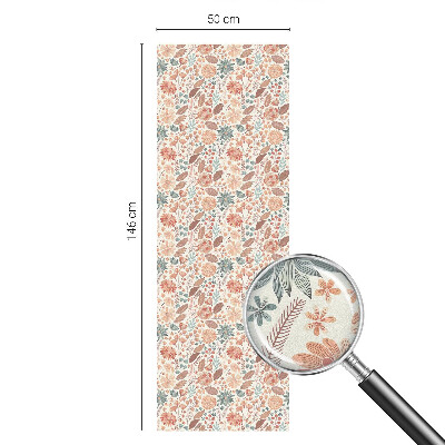 Aranjament floral Folie opacă geam cu model vitraliu