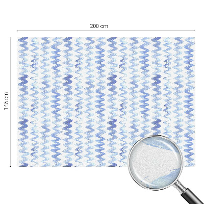 Valuri albastre Folie autocolantă geam