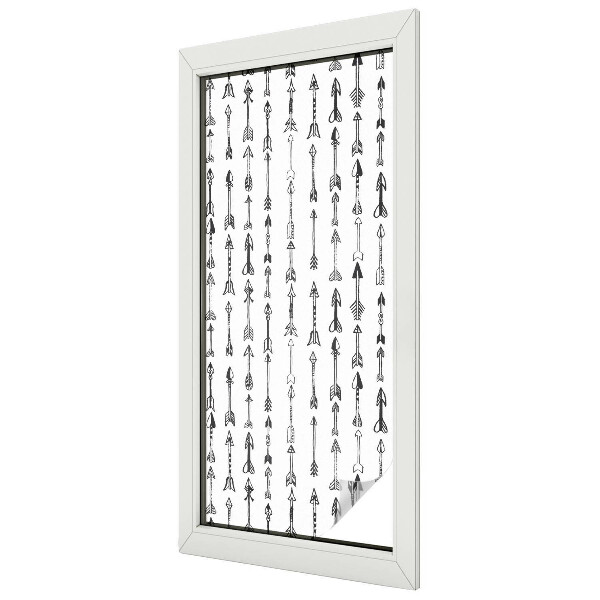 Săgeți geometrice Folie geam să nu se vadă din exterior