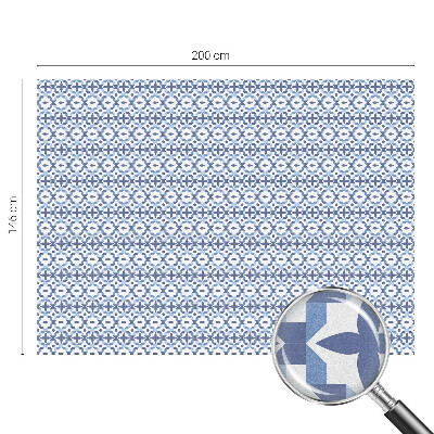 Mozaic albastru Folie geam intimitate model vitraliu