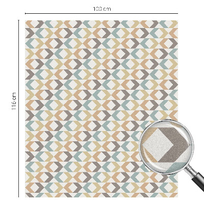 Romburi geometrice Folie opacă geam cu model vitraliu