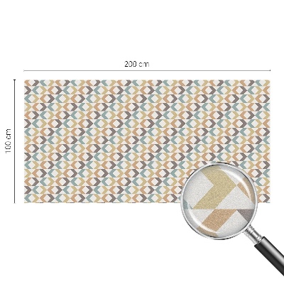 Romburi geometrice Folie opacă geam cu model vitraliu