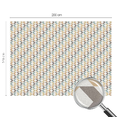 Romburi geometrice Folie opacă geam cu model vitraliu