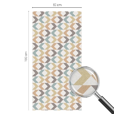 Romburi geometrice Folie opacă geam cu model vitraliu