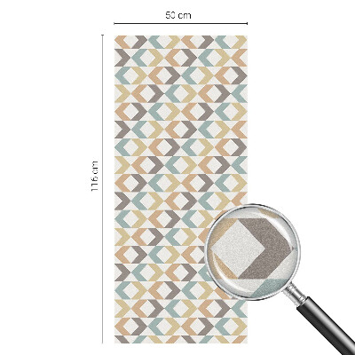 Romburi geometrice Folie opacă geam cu model vitraliu