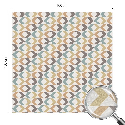 Romburi geometrice Folie opacă geam cu model vitraliu