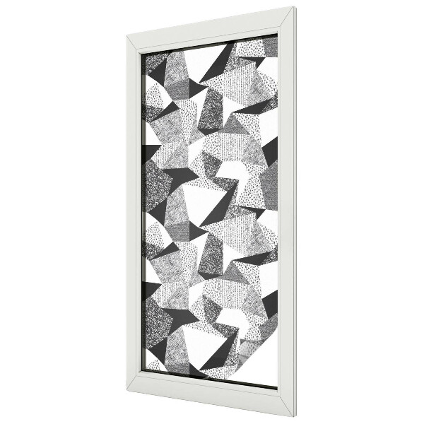 Figuri geometrice Folie geam intimitate model vitraliu