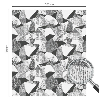 Figuri geometrice Folie geam intimitate model vitraliu