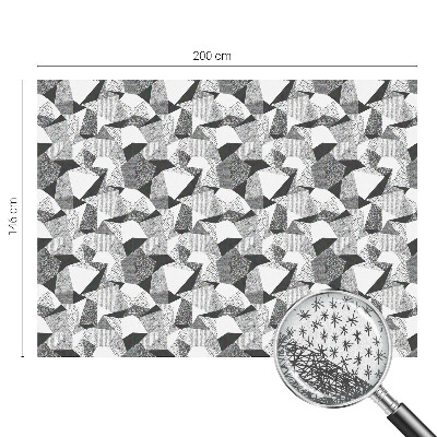 Figuri geometrice Folie geam intimitate model vitraliu