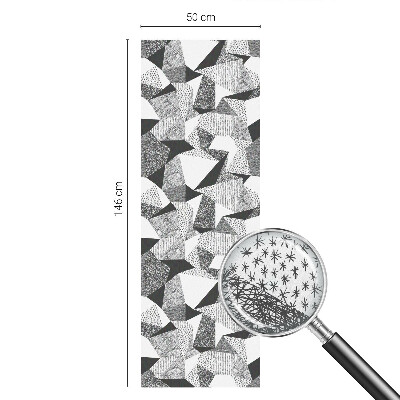 Figuri geometrice Folie geam intimitate model vitraliu