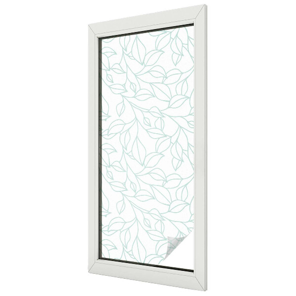 Frunze delicate Folie geam să nu se vadă din exterior