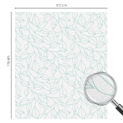 Frunze delicate Folie geam să nu se vadă din exterior