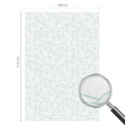 Frunze delicate Folie geam să nu se vadă din exterior