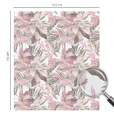 Flori pastelate Folie decorativă geam vitraliu