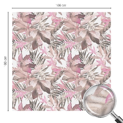 Flori pastelate Folie decorativă geam vitraliu