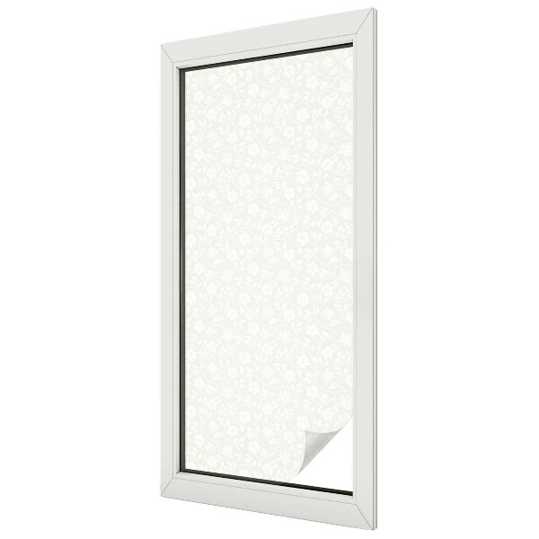 Model floral Folie decorativă geam vitraliu