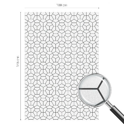 Cuburi geometrice Folie opacă geam cu model vitraliu