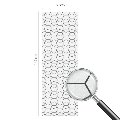 Cuburi geometrice Folie opacă geam cu model vitraliu