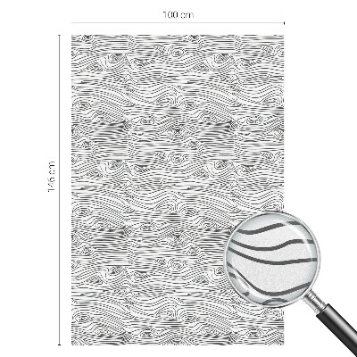 Linii de lemn Folie opacă geam cu model vitraliu