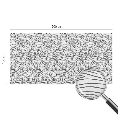 Linii de lemn Folie opacă geam cu model vitraliu