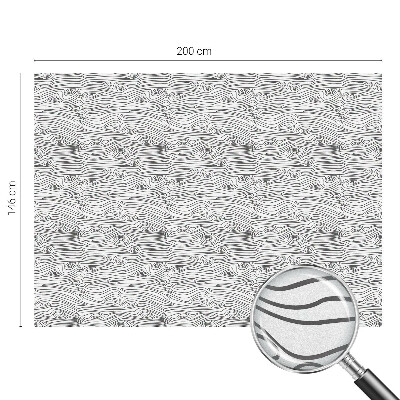 Linii de lemn Folie opacă geam cu model vitraliu