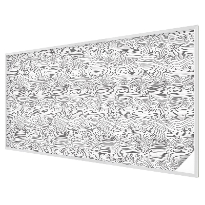 Linii de lemn Folie opacă geam cu model vitraliu