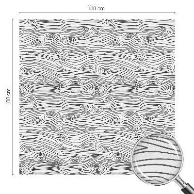 Linii de lemn Folie opacă geam cu model vitraliu