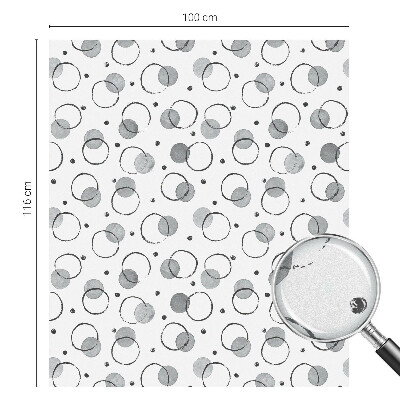 Roți gri Folie geam intimitate model vitraliu