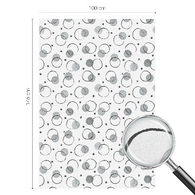 Roți gri Folie geam intimitate model vitraliu