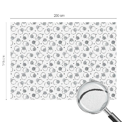 Roți gri Folie geam intimitate model vitraliu