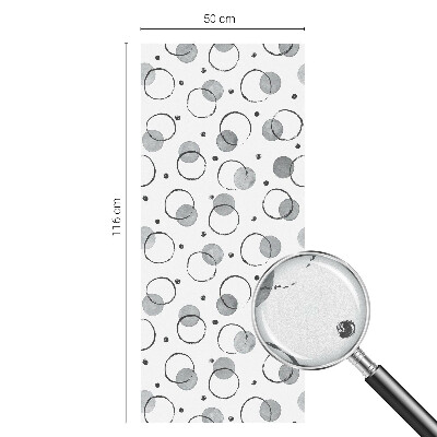 Roți gri Folie geam intimitate model vitraliu