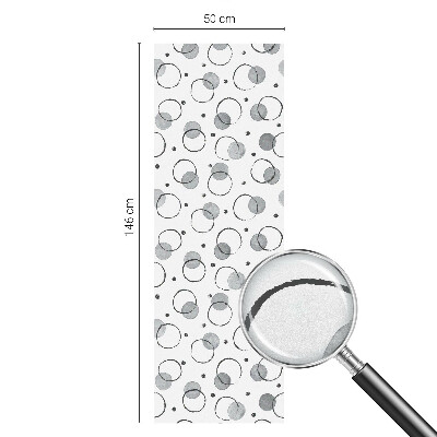 Roți gri Folie geam intimitate model vitraliu