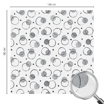 Roți gri Folie geam intimitate model vitraliu