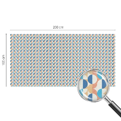 Simetrie geometrică Folie opacă geam cu model vitraliu