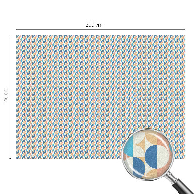 Simetrie geometrică Folie opacă geam cu model vitraliu