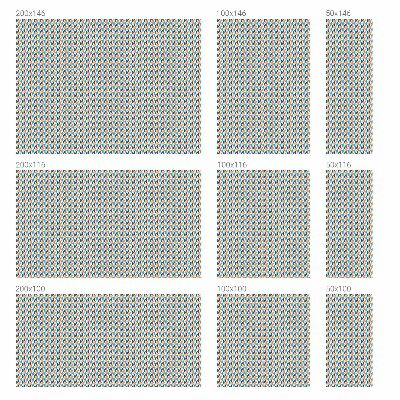 Simetrie geometrică Folie opacă geam cu model vitraliu