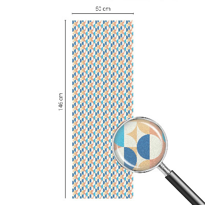 Simetrie geometrică Folie opacă geam cu model vitraliu