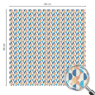 Simetrie geometrică Folie opacă geam cu model vitraliu