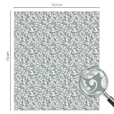 Eleganță frunzișoasă Folie opacă geam cu model vitraliu